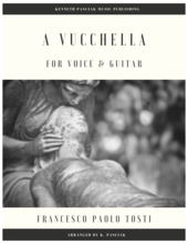 A Vucchella by Francesco Paolo Tosti arranged for voice and guitar
